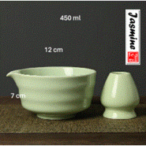 Matcha Bowl with whisk holder (Green)