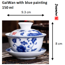 Gaiwan (with blue paintings) - 150ml