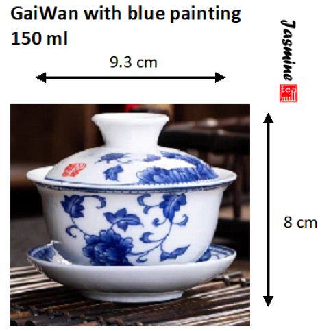 Gaiwan (with blue paintings) - 150ml
