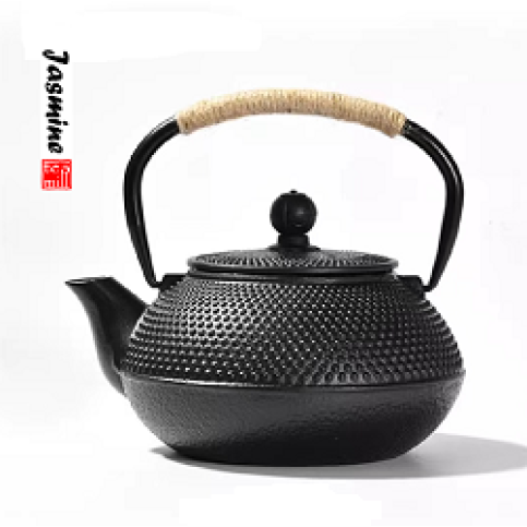 Cast iron teapot 1000ml (Round hobnail)