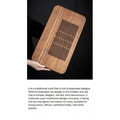 Bamboo tea tray KH (L)