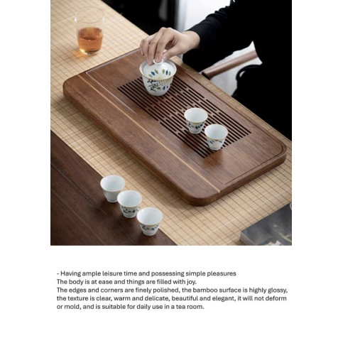 Bamboo tea tray KH (L)