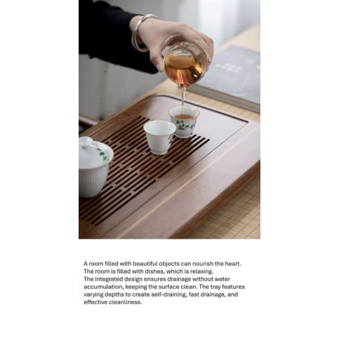 Bamboo tea tray KH (L)