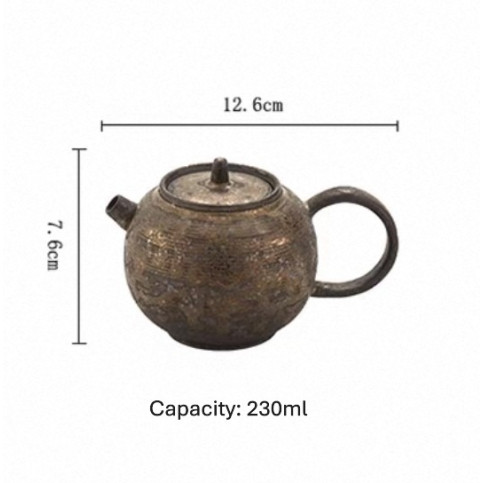 Gilt teapot