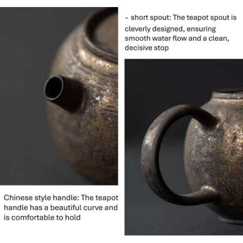Gilt teapot