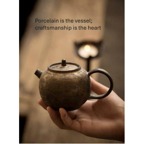 Gilt teapot