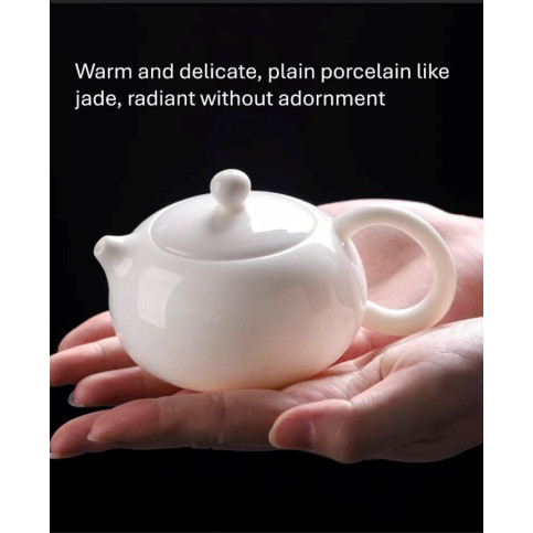 White jade tea set 